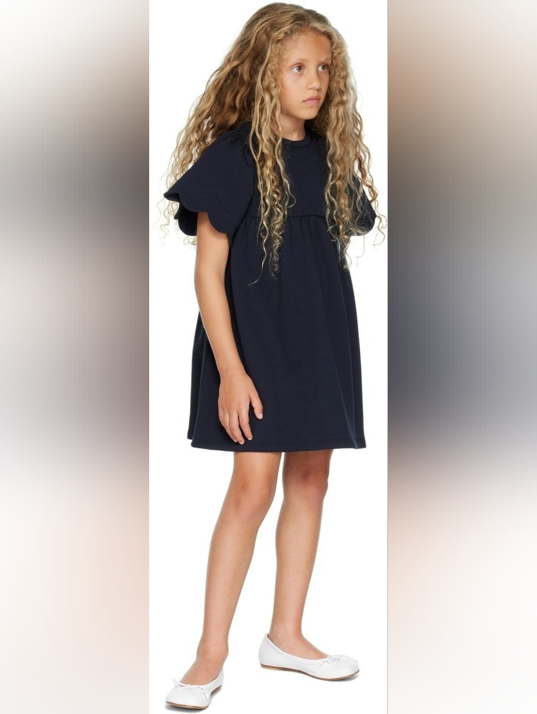 Nwt Chloe Girls Navy Quilted Dress Size 14yrs